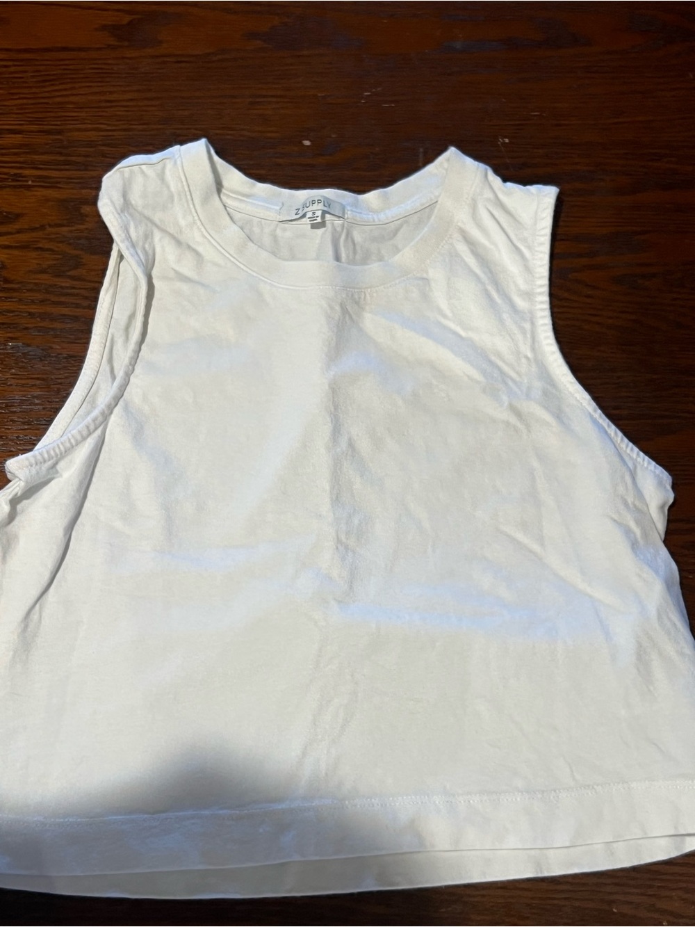 Z Supply White Crewneck Tank Top